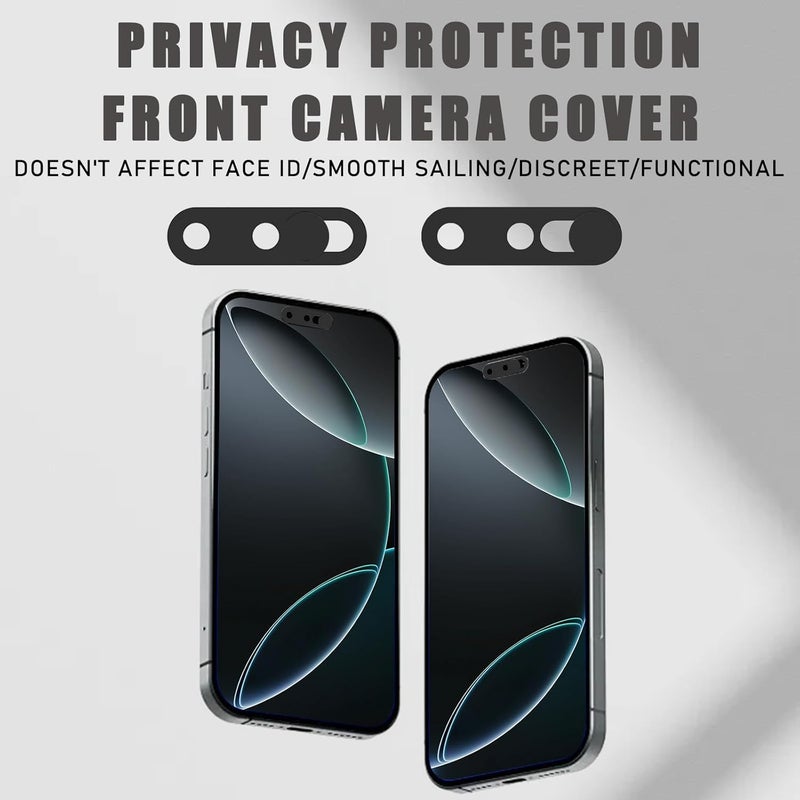EYSOFT Front Camera Cover Compatible for iPhone 16/16Plus/16Pro/16Pro Max/15/15 Plus/15 Pro/15 Pro Max/14 Pro/14 Pro Max,Webcam Cover Protect Privacy and Security,Not Affect Face ID,Black-Updated Version - Image 5